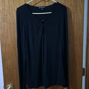 Ladies XL black top by INC